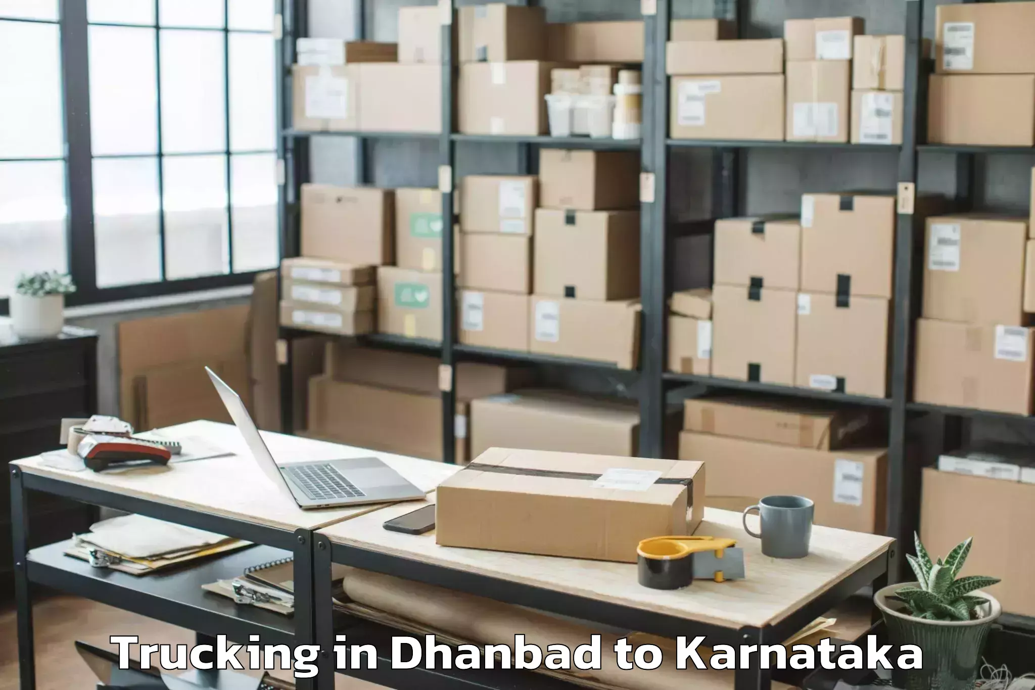 Top Dhanbad to Ramdurg Trucking Available